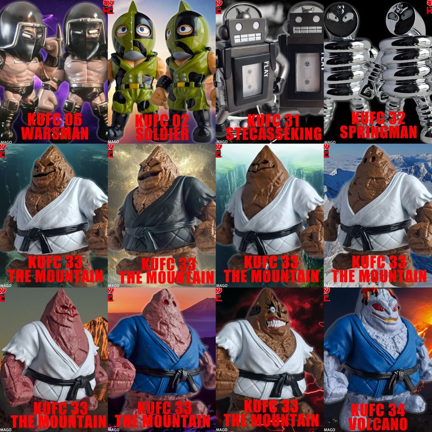 キン肉マン』より“超人山脈”ザ・魔雲天の ソフビフィギュア8種を7月25