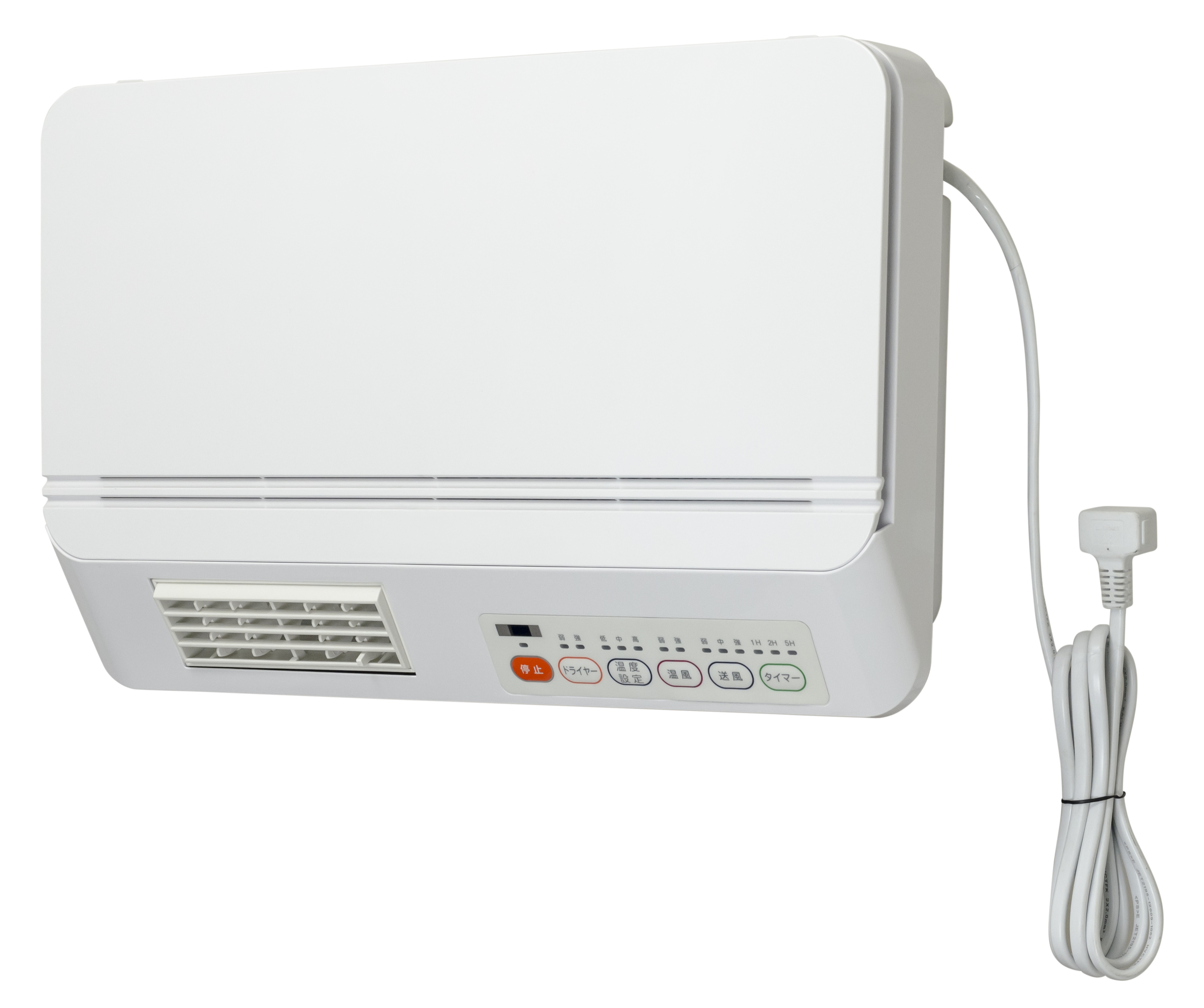 冬のヒートショック対策に最適な薄型の壁掛け式暖房 『脱衣所温風