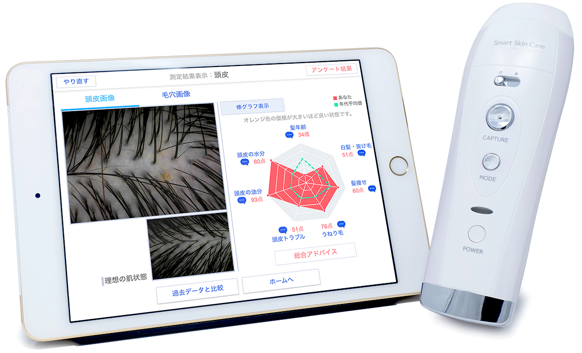 Smart Skin Care(R)」から 「頭皮・髪チェック」サービスを提供開始