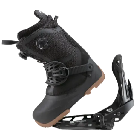 リフトを降りたら瞬時に装着できる 独自のステップインシステム