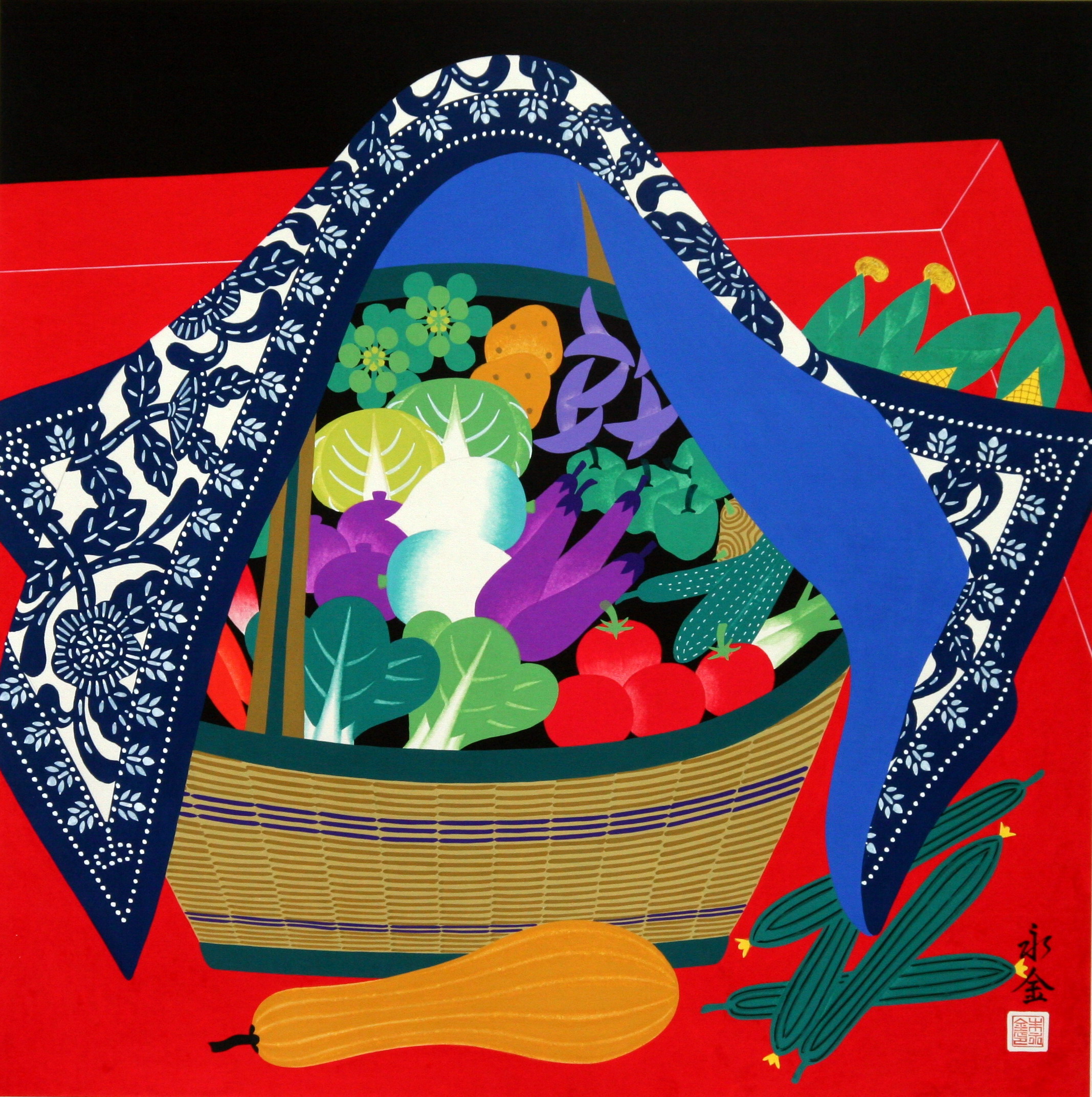 金山農民画展 中国のレトロ＆ポップ」 日中友好会館美術館にて2019年6