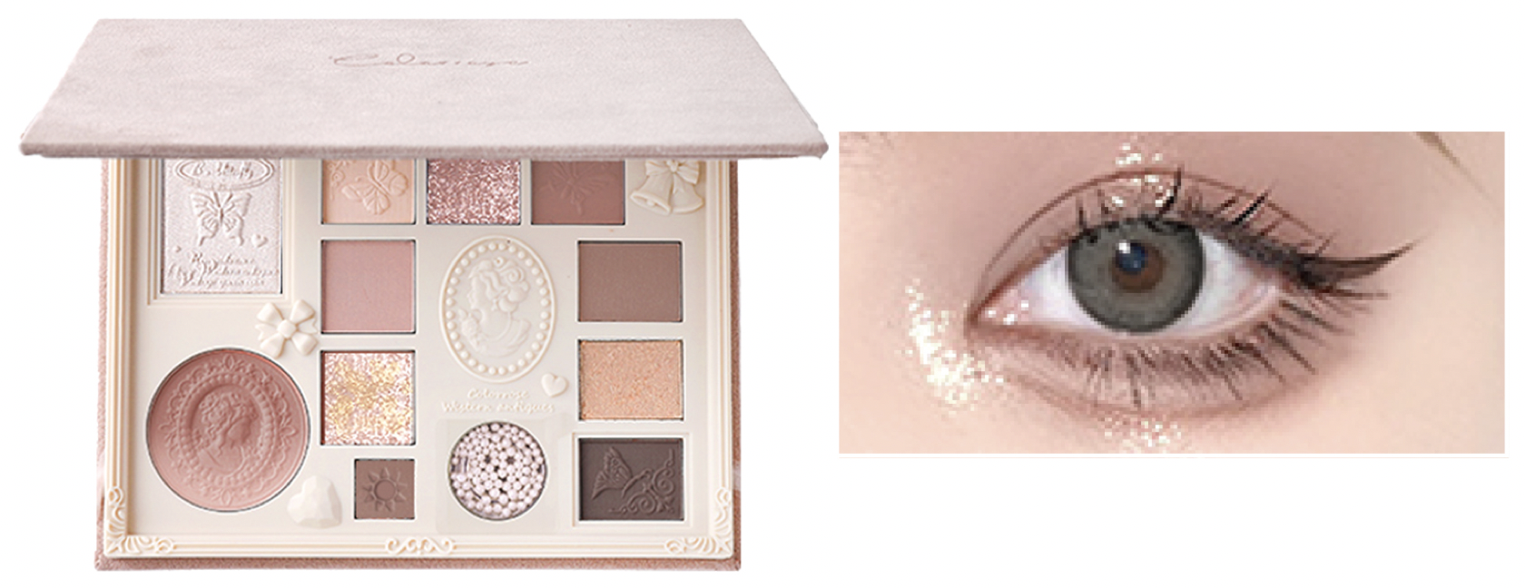 黄味ベージュとくすみパステルローズピンクのローズガーデンラグ No624