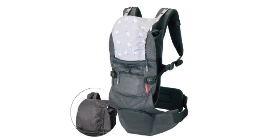 ヒップシートとベビーキャリアが合体！ 新発想、ハイブリッド抱っこ
