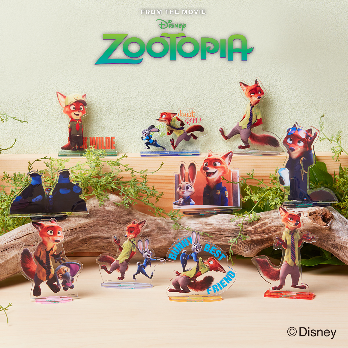 ディズニー映画『ズートピア』よりジュディとニックの 缶マグネット