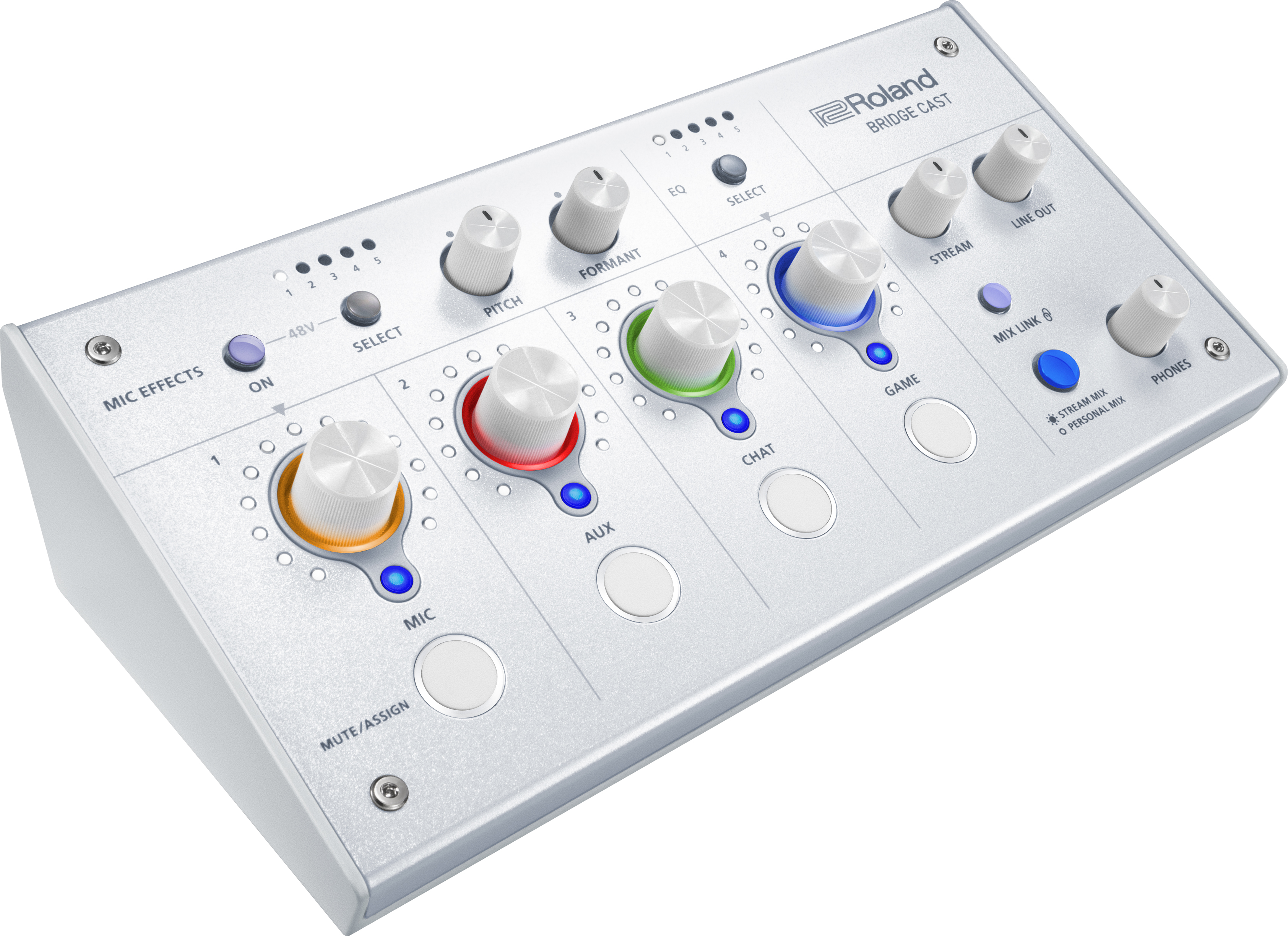 ゲーム配信向けオーディオミキサー「BRIDGE CAST」の 新色「アイス