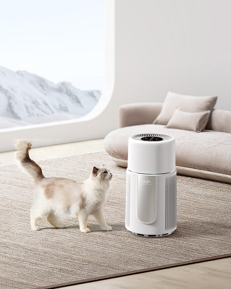 ペット特有のイヤ～な臭いと抜け毛を徹底除去！ 「犬猫用空気清浄機