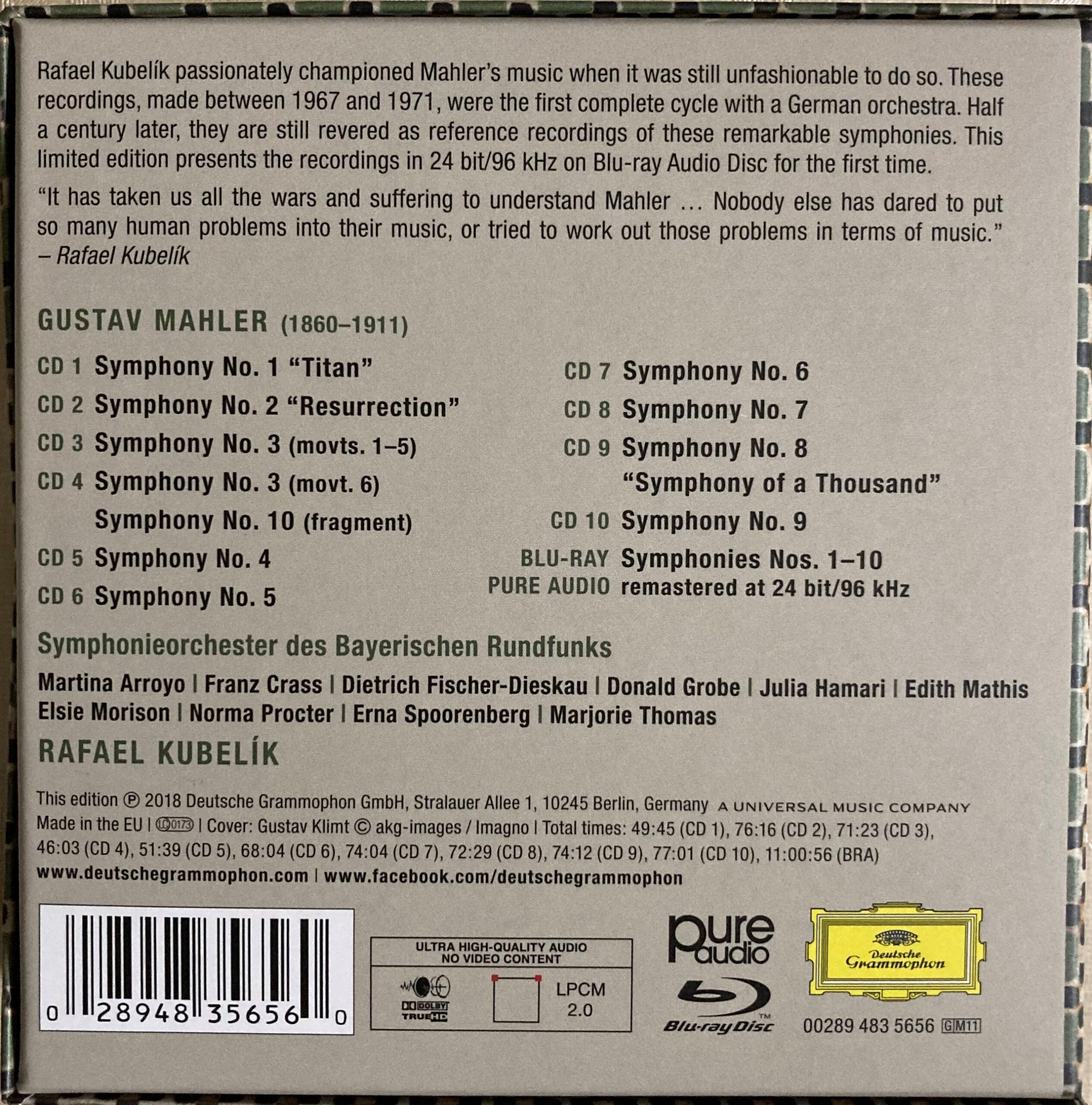 1枚のブルーレイで味わい尽くすマーラーの全交響曲という大宇宙