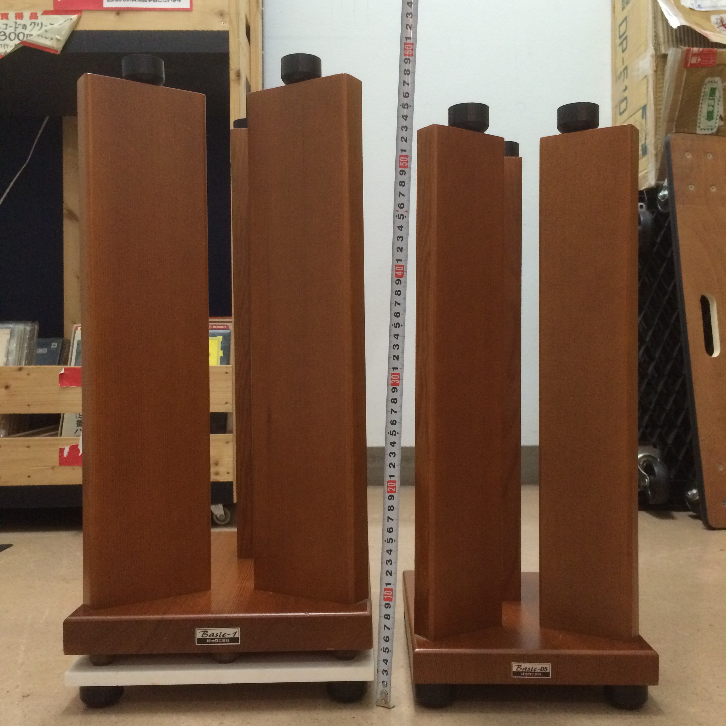 展示品バック工芸社 スピーカースタンド Basic-1＆Basic-05