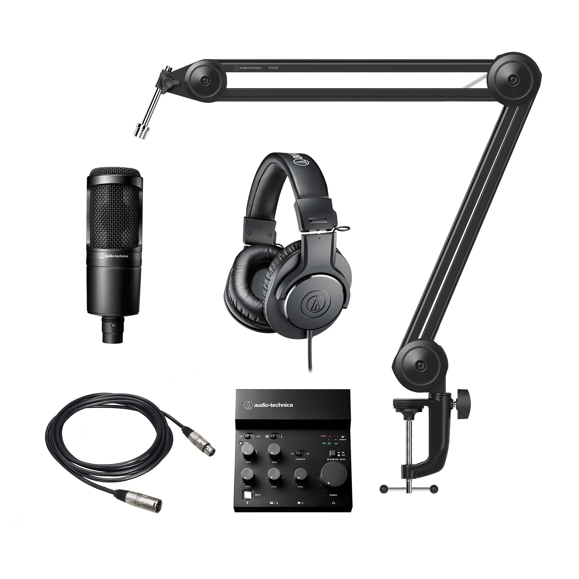 Studio Microphone Bundle | AT2020-BDL3 | Audio-Technica