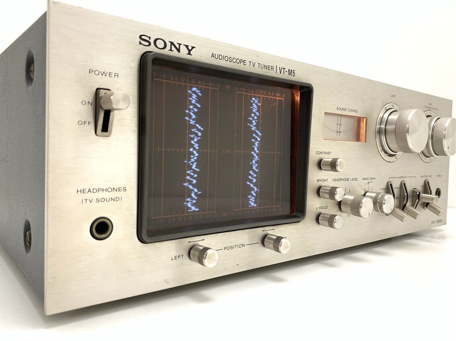 SINTONIZADOR DE TV SONY AUDIO SCOPE VT-M5 Hi End Vintage 1977 RARO