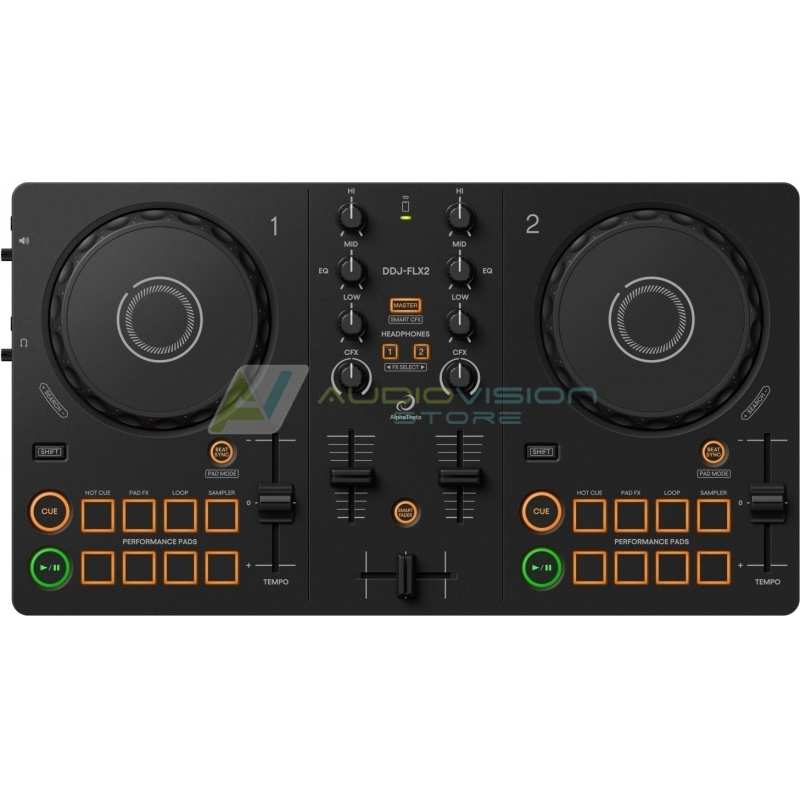 AlphaTheta DDJ-FLX2 - Controller DJ compact cu 2 canale