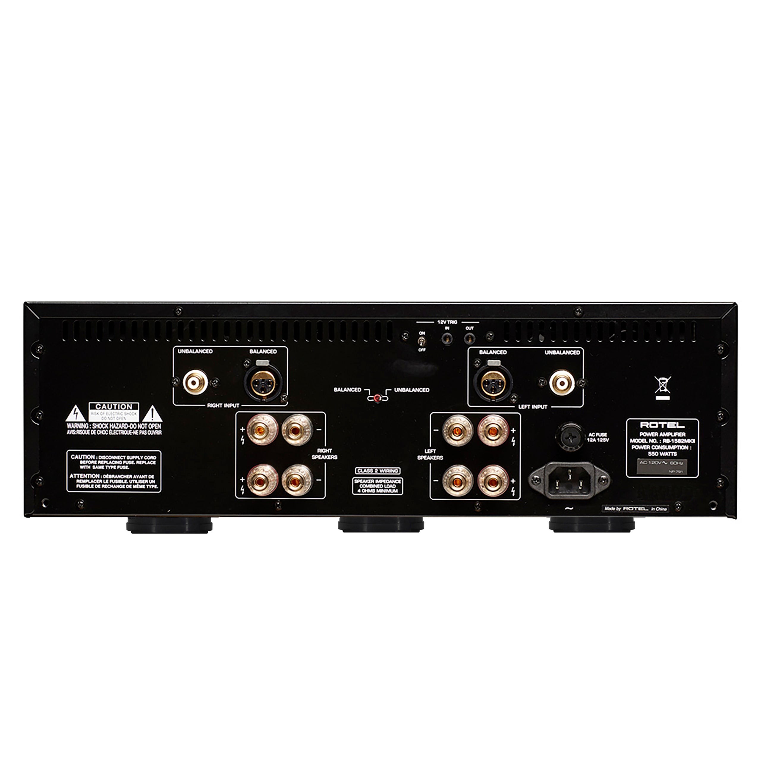 Rotel RB-1582 MkII – Audio Connection