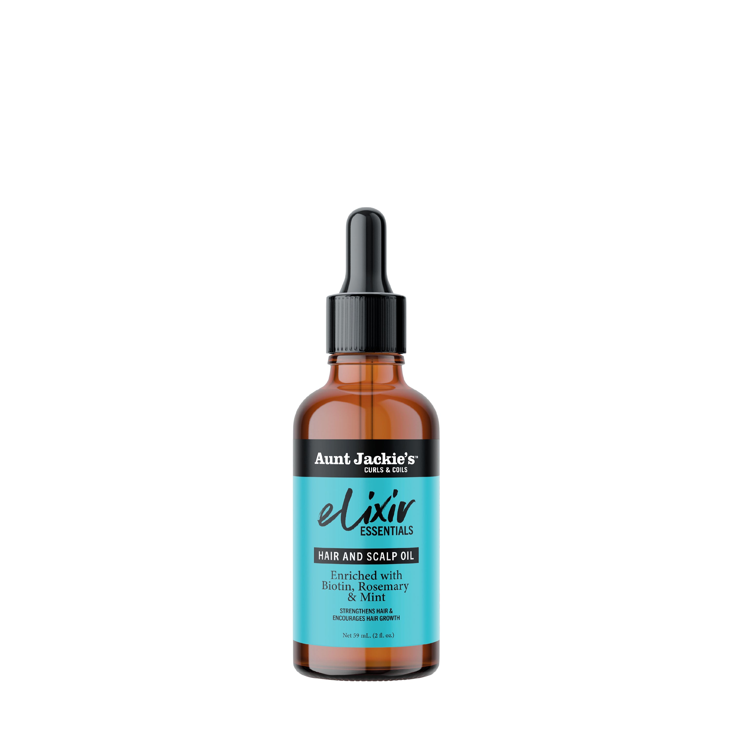 Aunt Jackie's Hair Elixir Oil - Biotin, Rosemary & Mint Scalp