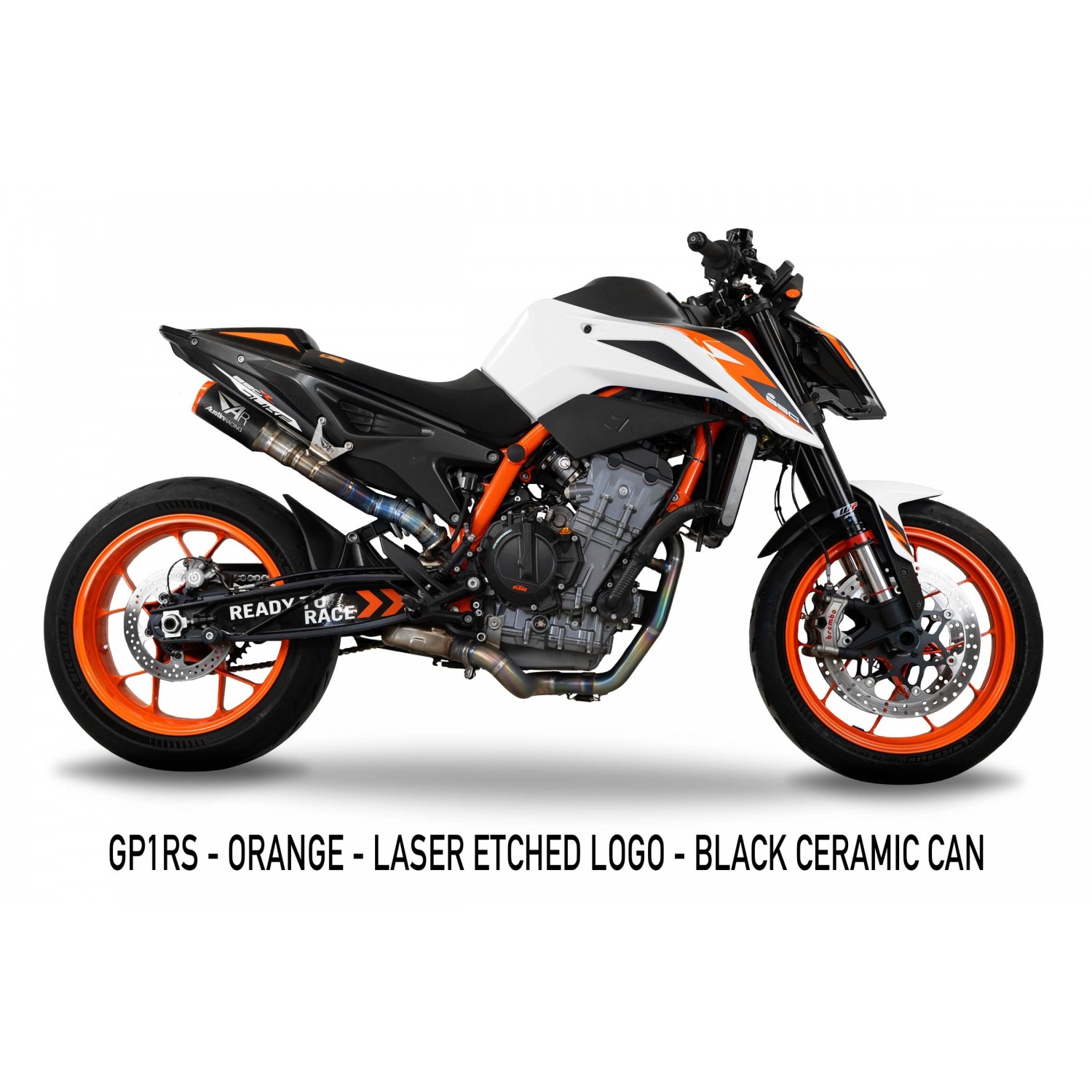 KTM DUKE 890/790 RS22 UNDERSEAT dB COMPLIANT & RACE SLIP-ON
