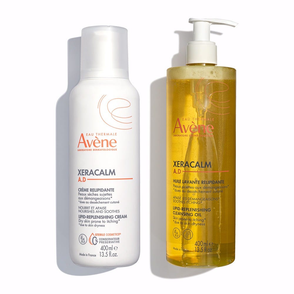 XeraCalm A.D Cream + Cleansing Oil Routine for Very Dry, Itchy Skin