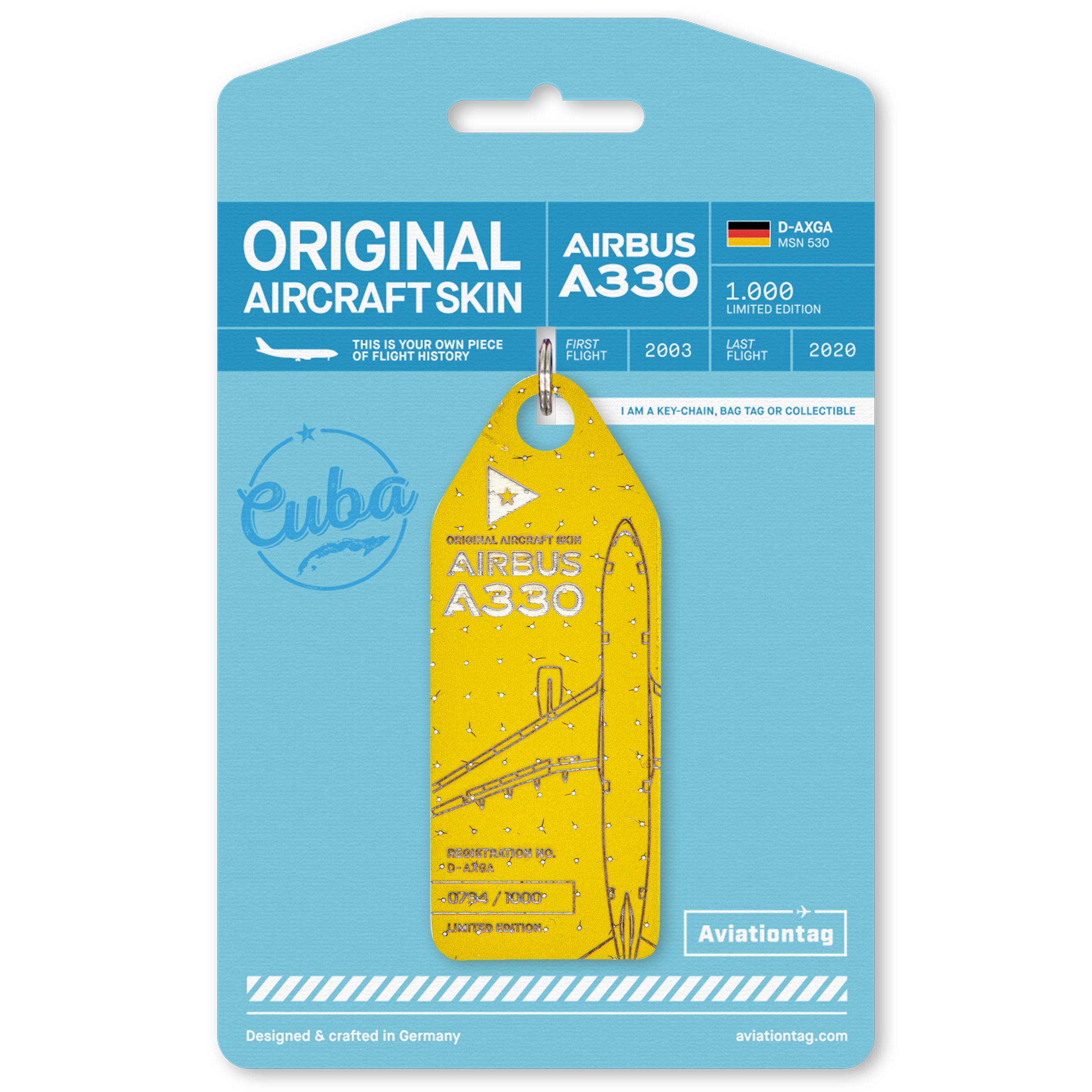 ユーロウイングス Aircrafttag A330 キューバ塗装 ユーロウイングス