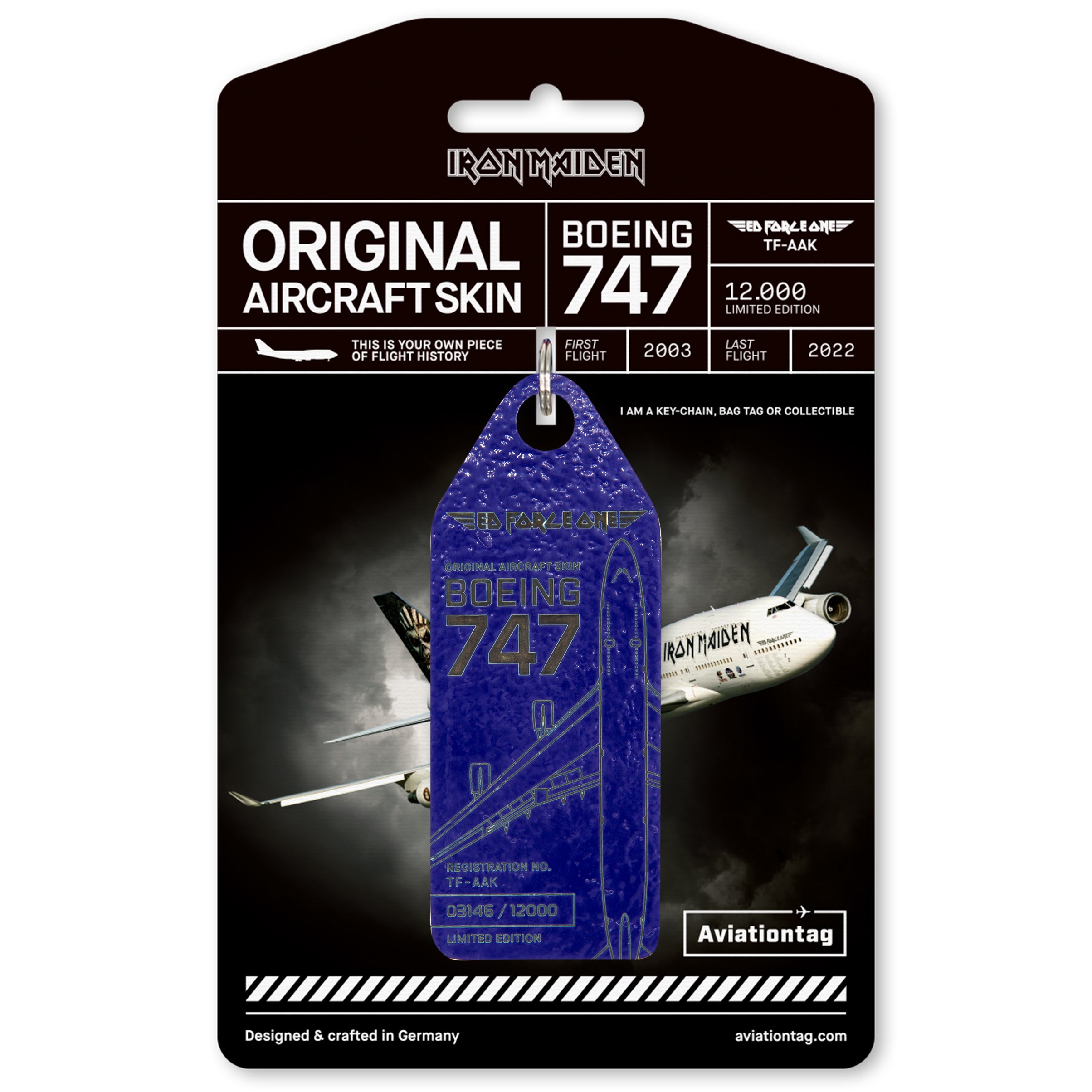 Aviationtag x Iron Maiden: Ed Force One Blue – Boeing 747