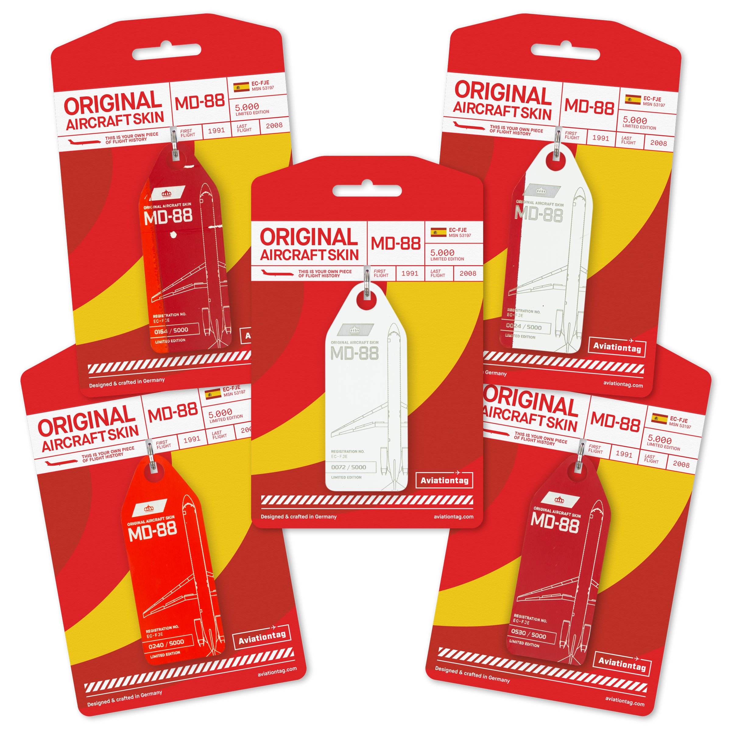 Iberia MD-88 Collection – Aviationtags aus der EC-FJE