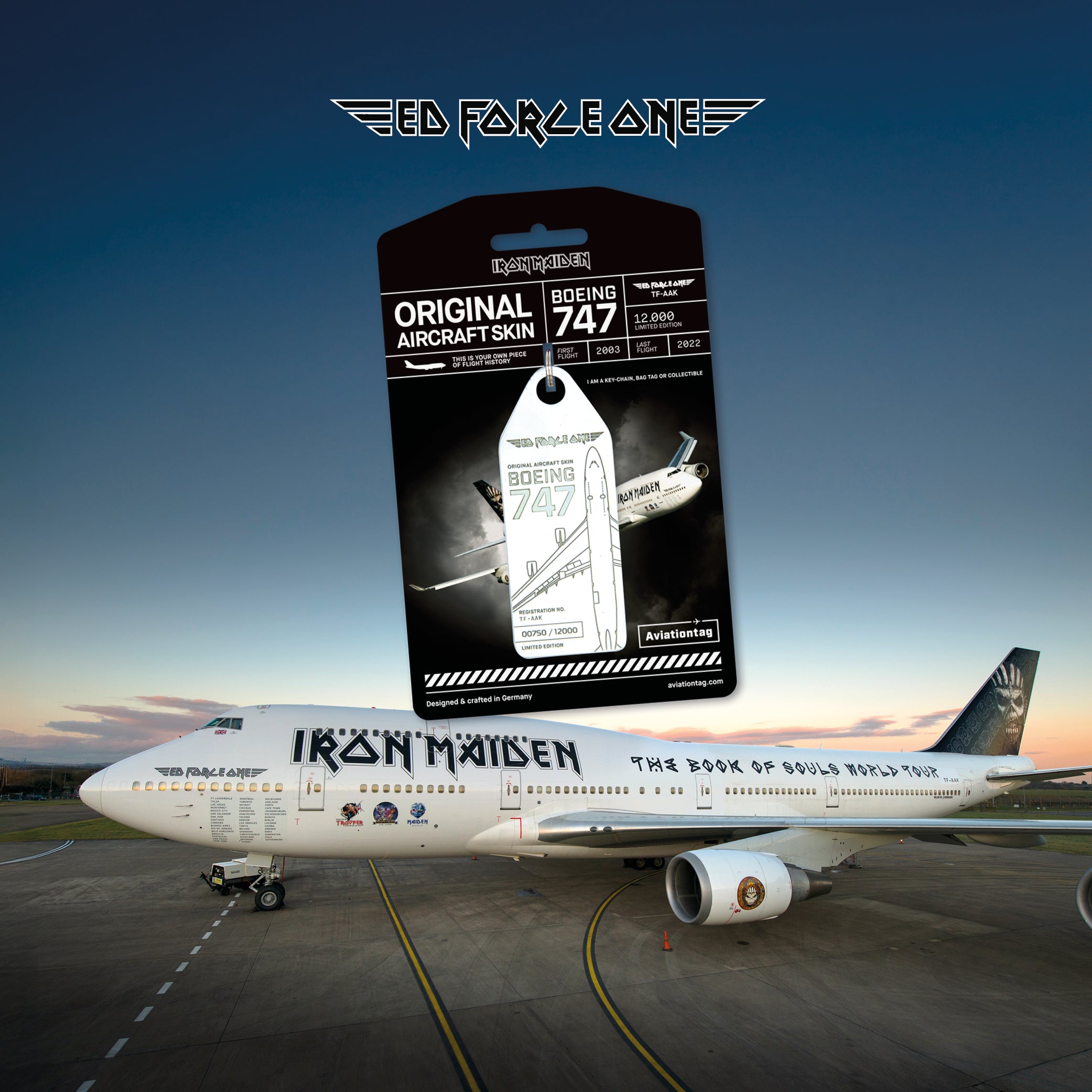 Iron Maiden's Ed Force One Lives On – Limited Aviationtag Edition