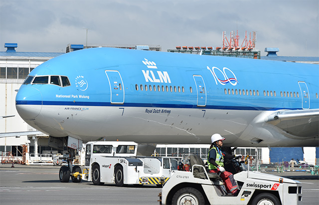KLMオランダ航空、創立100周年 成田には特別デザイン777