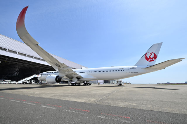 JAL A350-1000、3号機が羽田到着 3機体制でダラス4/17就航へ