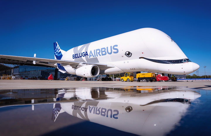 ベルーガXL、欧州外へ初運航 天津へA321neo胴体運ぶ