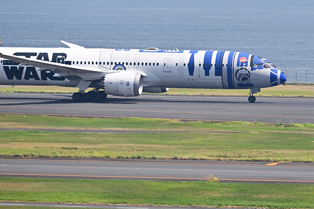 ANA、R2-D2ジェット羽田発ラストがワシントンD.C.へ 7日着で特別塗装終了