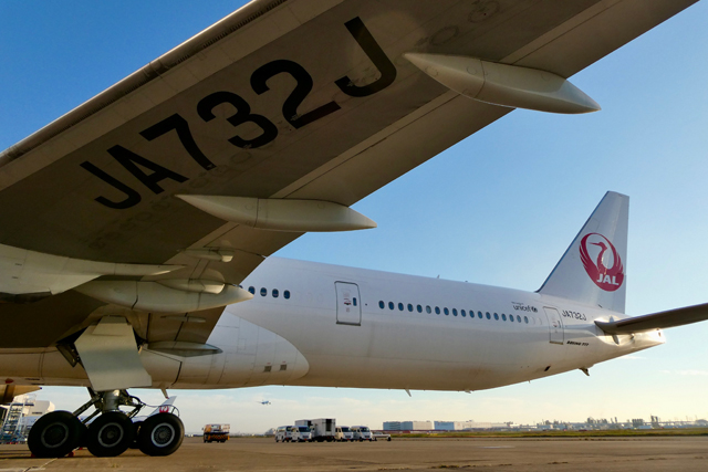 JAL、世界最古777-300ERの売却整備始まる