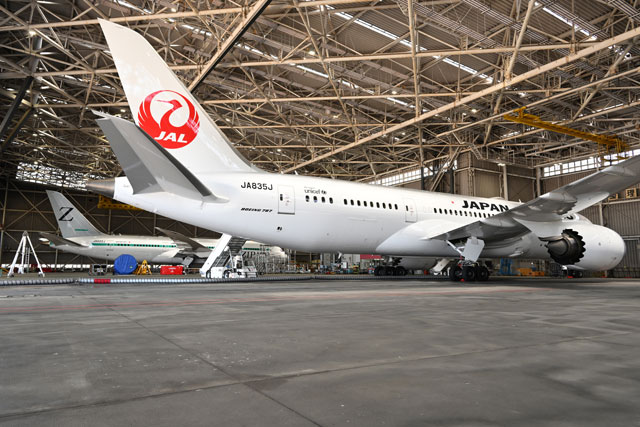 JALとZIPAIR、787就航10周年で2機並ぶ ボストン初便の機体