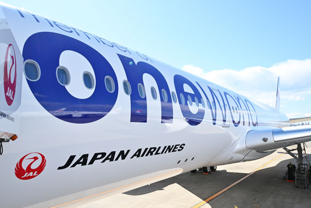 JALのA350、初のワンワールド塗装機が羽田到着 2/21那覇行きが初便