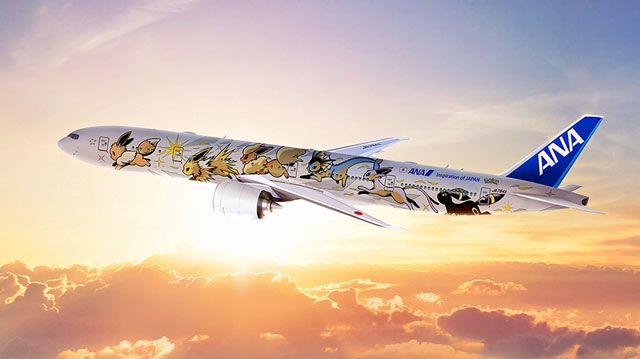 ANA、ポケモン2機目「イーブイジェット」8/31就航 777-300ERで5年間