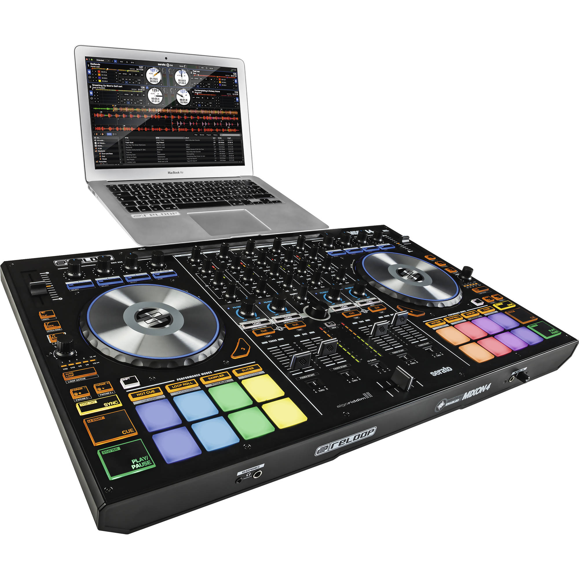 Reloop Mixon 4 | DJ Controller for Ipad and Serato DJ Pro