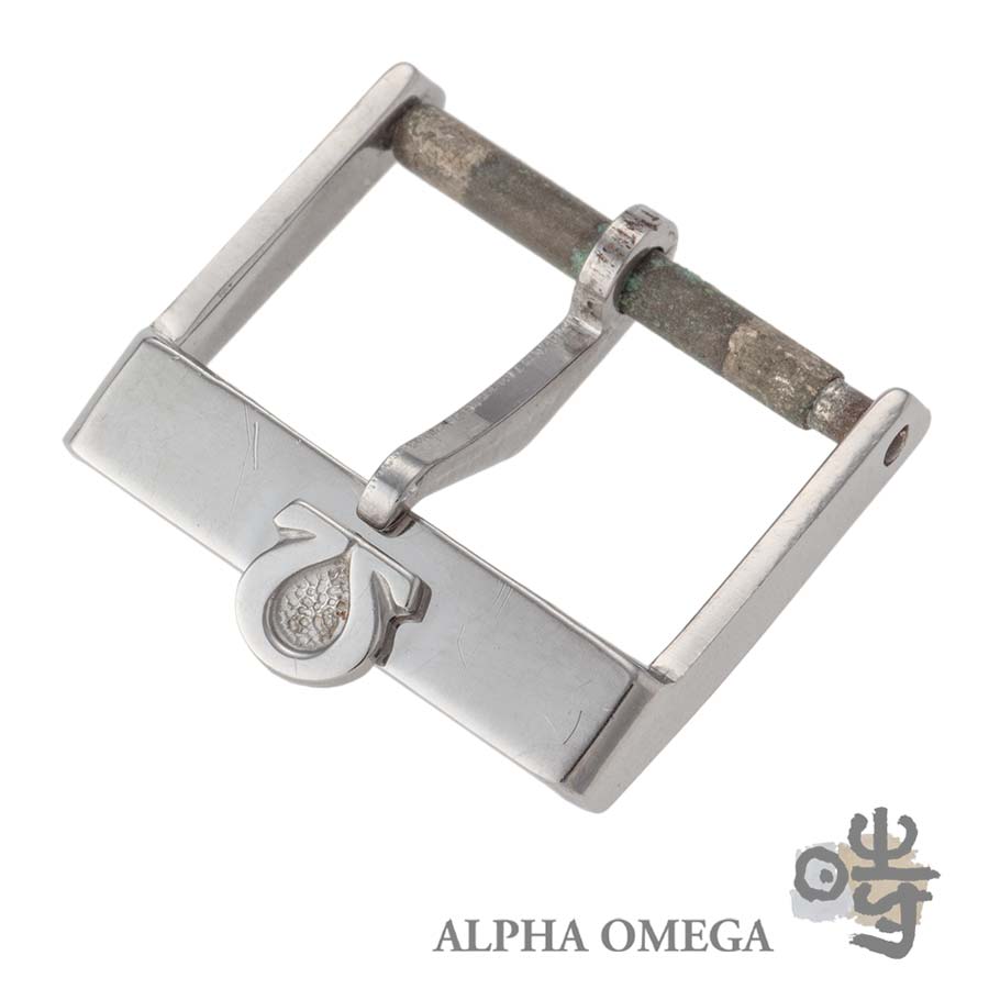 オメガ 尾錠 サンバックル 16mm 1970年代 ピンバックル ヴィンテージ