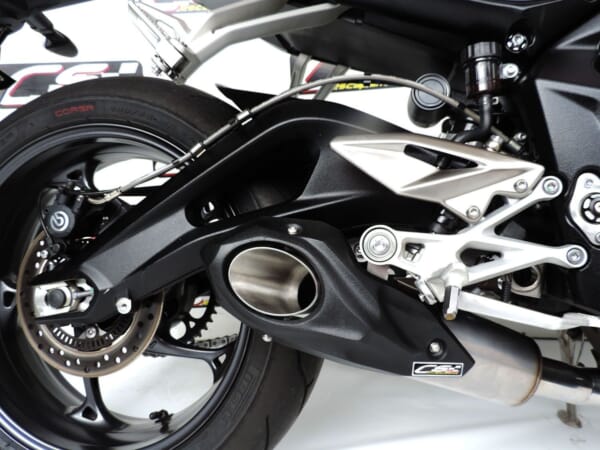 ストリートトリプル765用 迫力あるサイド出しマフラー！｜AxxL