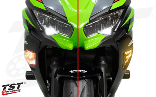 NINJA400 専用 カスタムLEDフロントウインカー｜AxxL