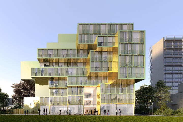 パリ国際大学都市にゴールドの「エジプト館」が新設 古代エジプト42州