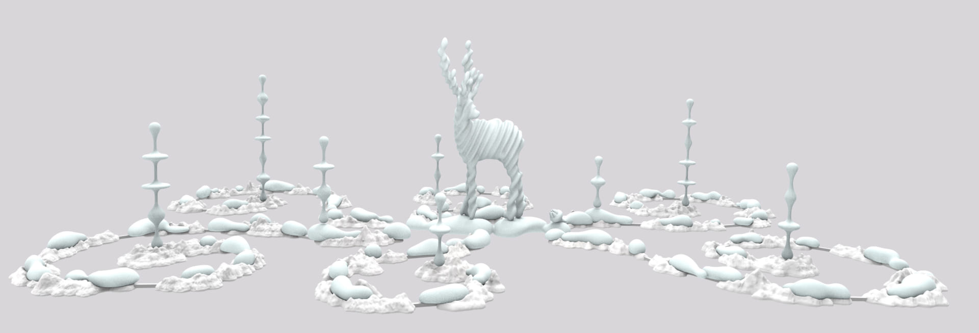 彫刻家・名和晃平によるインスタレーション 「Metamorphosis Garden