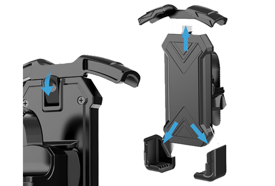 バイク＆自転車スマホホルダー 4点止め (GN-12) | 株式会社アークス