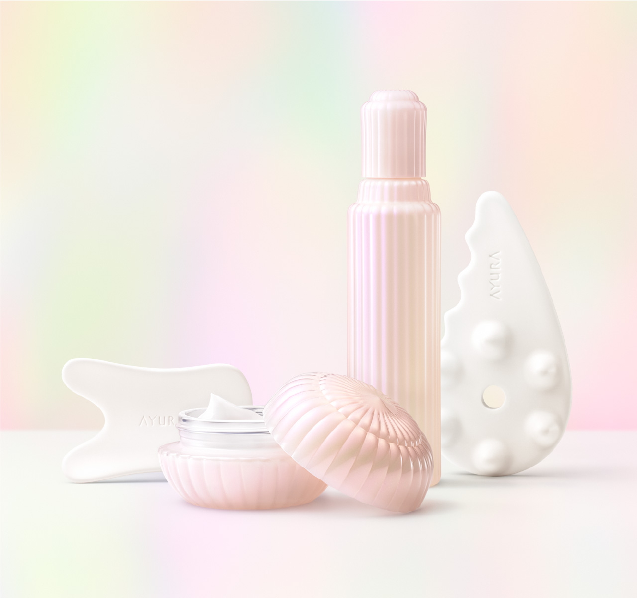 ビカッサフォースセラムα〈マッサージ美容液〉・ビカッサプレート