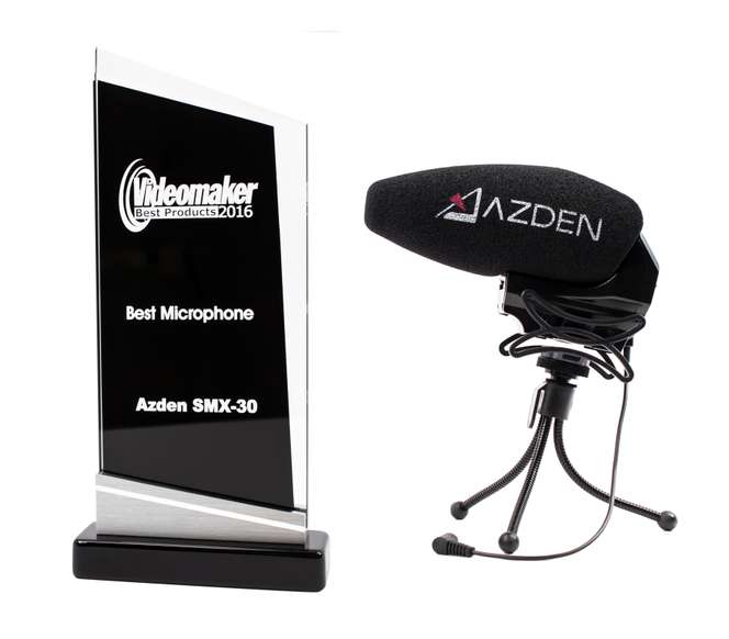 SMX-30 Stereo/Mono Switchable Video Microphone - Azden