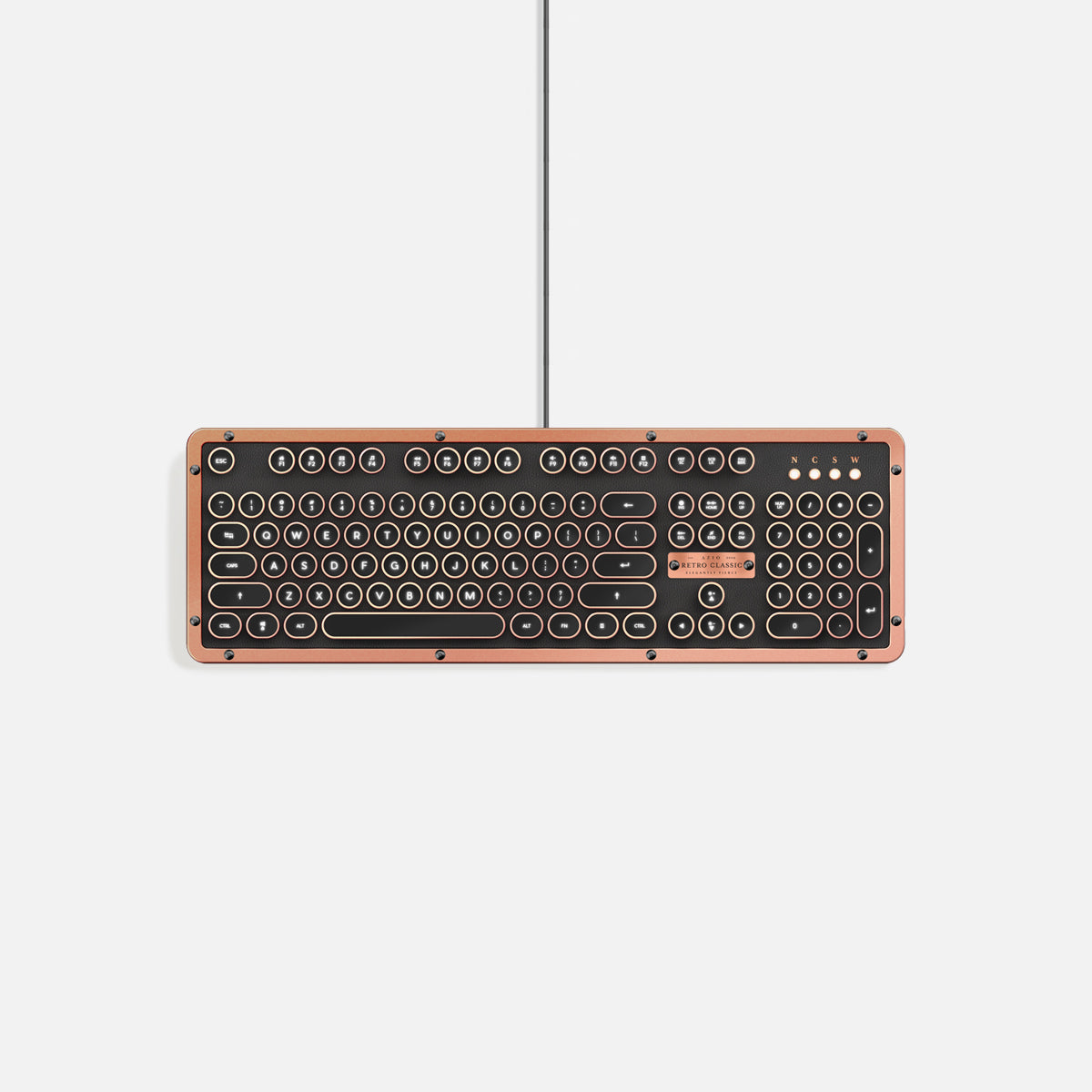 AZIO Retro Classic / Premium Vintage Backlit Mechanical Keyboard