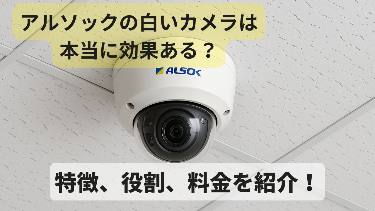 アルソックの白いカメラは本当に効果あるの？特徴と役割や料金について