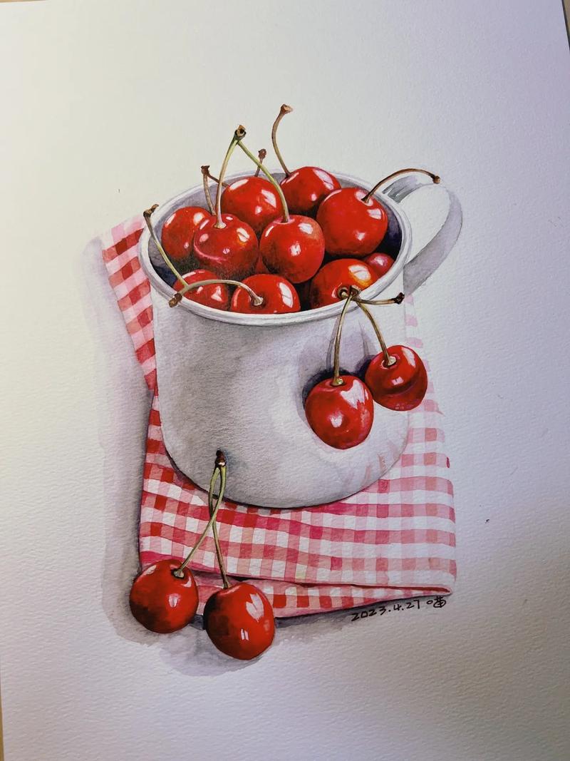 水彩画静物图片水彩画作品大全图片– 博物迷