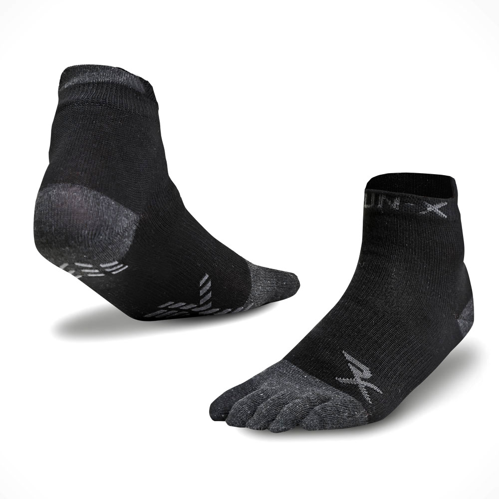 RX ランニング5本指ソックス S／M ブラック MO042SMBK｜BODYMAKER
