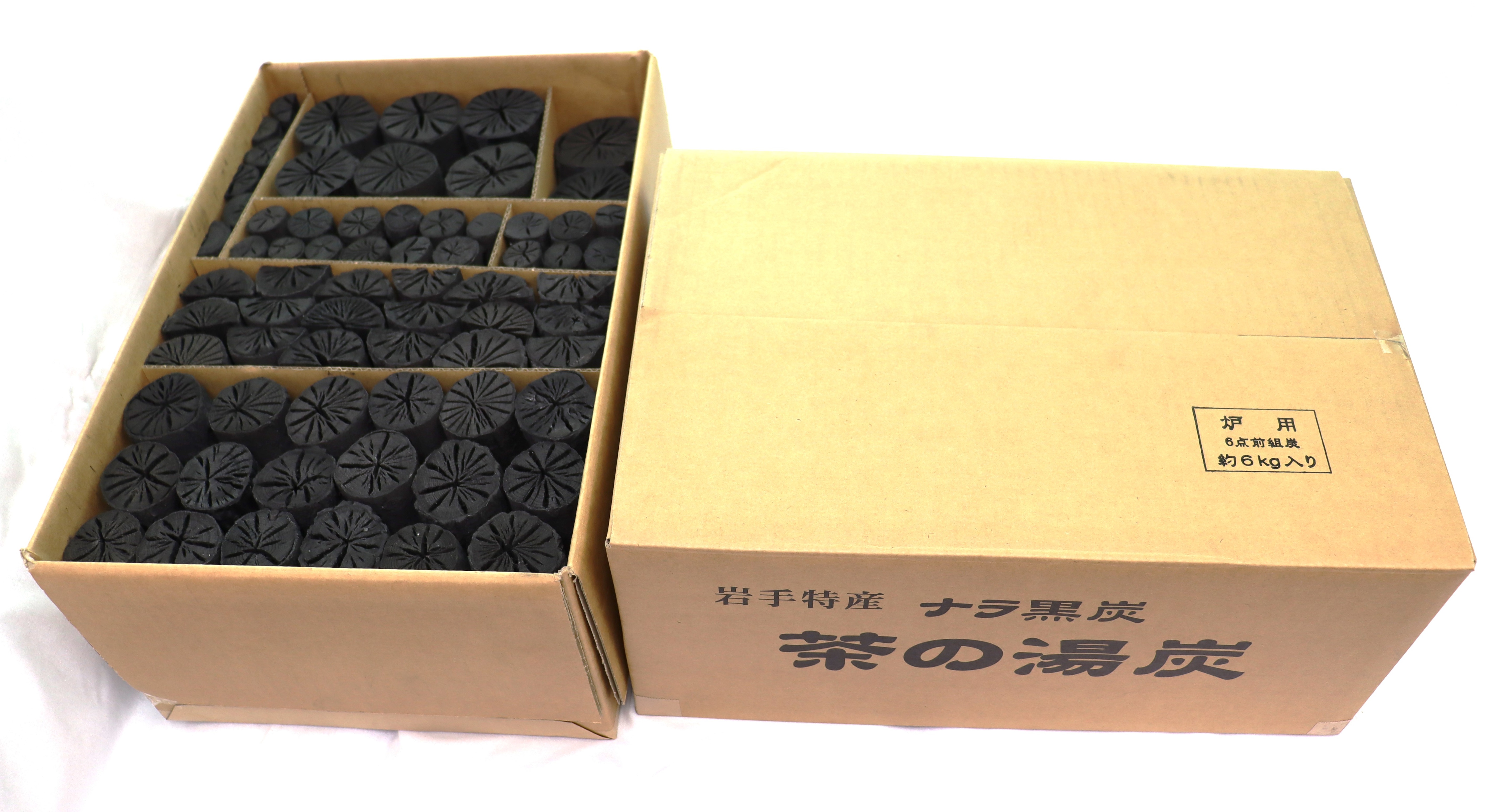 株式会社 ぼこたん / 茶の湯炭（炉用）6手前組炭 約6.0kg入り