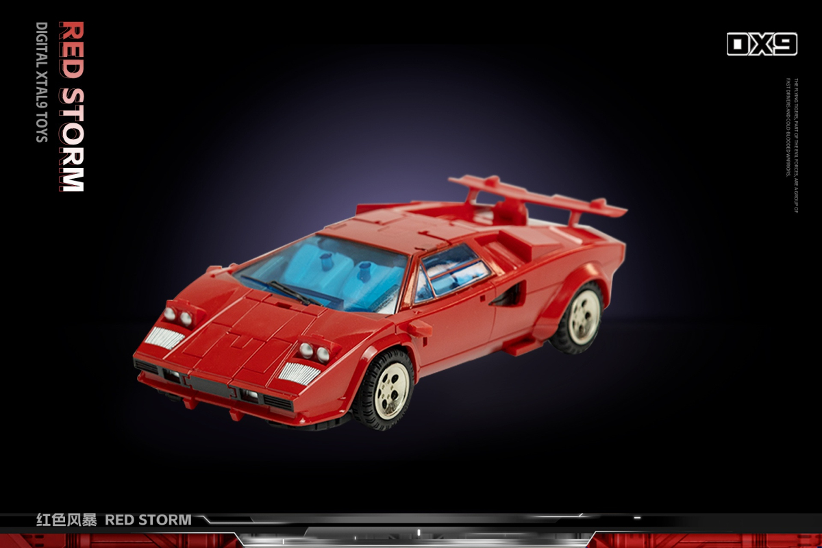 DX9 D21-02 Sideswipe Red Storm New Color Scheme - Bombusbee