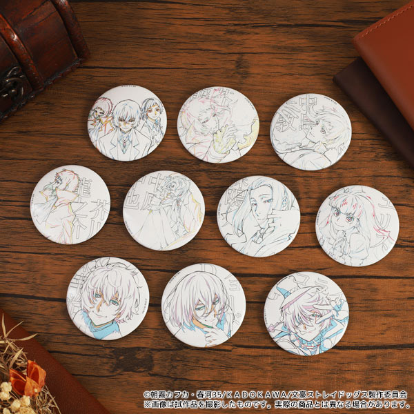 文豪ストレイドッグス 原画缶バッジセット 芥川龍之介&中原中也&エリス