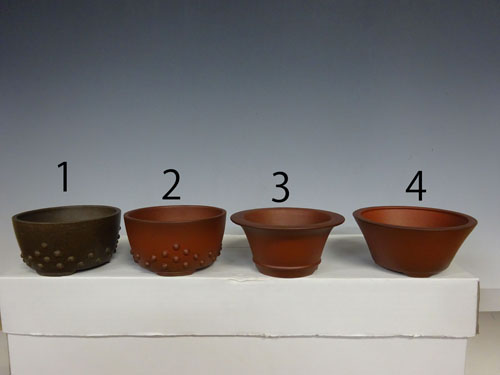 中国朱泥丸鉢【 30 A ― 0 7 0 】 - 小品盆栽専門店 湘風園オンライン