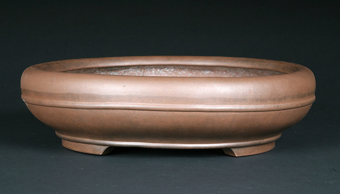 紫泥胴紐丸鉢〔宜興松亭自造〕 | 盆栽、盆栽書籍、盆栽鉢の通販│近代出版