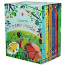 Peep Inside 6 Books Collection Box Set by Usborne | Lift-the-Flap Boar